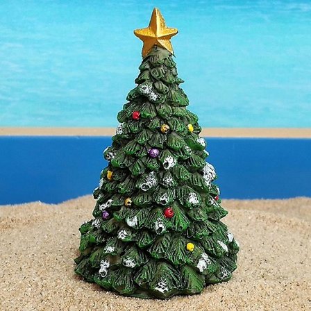 Akvarium Landskapsdekoration Harts Hantverk Julgransprydnader Grön