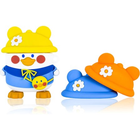 Fodral för Airpods 1 & 2, Söt Cartoon 3D Silikon Stötskyddande Hörlurar