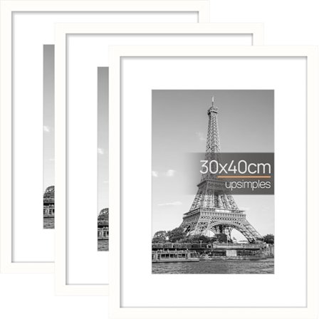 3-pakning bilderammer 30 x 40 cm Svart ramme 30 x 40 cm Bilderamme for bilder plakater