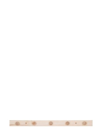 House Nordic Asta - Coat Rack, Poplar, Nature, L:70 Cm - Beige - ONE SIZE