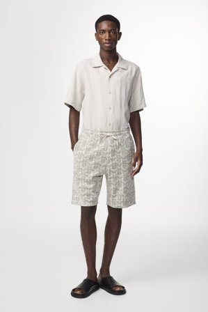 Jerry 3420 Shorts Herr Grön LENZING ECOVERO Viscose