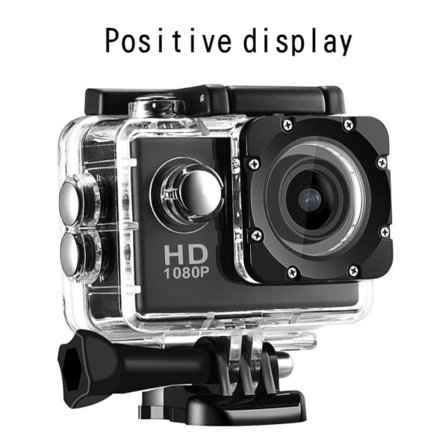 Actionkamera 4K 1080P 12MP EIS Urheilukamera PC Verkkokamera 30m/98ft Vedenpitävä Vedenalainen DV Videokamera Lisävarustesarjalla