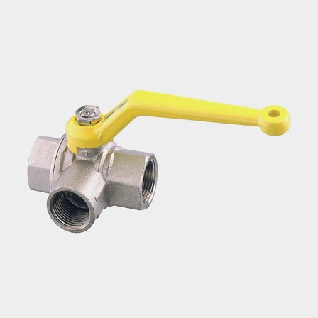 Válvula de esfera Guidi Full Flow 3 Ways Diverter Valve T, latão, 3/8" G (BSP)