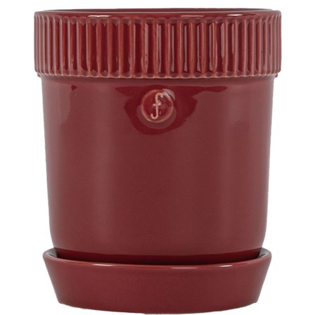 Sagaform Elise kruka 13 cm, vinröd | Inredning > Vaser & Krukor > Krukor > Örtkruka | Bagaren och Kocken