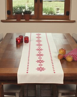 Stickpackung Läufer Weihnachtssterne - Vervaco