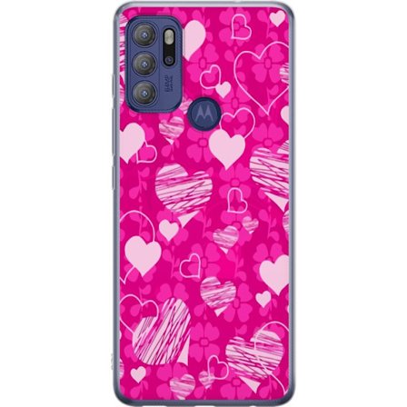 Yhteensopiva Puhelinkuori Motorola Motorola Moto G60S PopSydänKuviointi