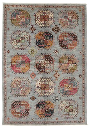 170X248 Tapis D'orient Kazak Ariana Marron/Gris Foncé (Laine, Afghanistan)