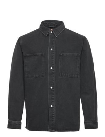 Onsdago Black Washed 4281 Overshirt Overshirts Svart ONLY & SONS