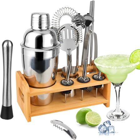 Cocktail Shaker Cocktail Shaker Set Rostfritt Stål Cocktail Kit 700ml