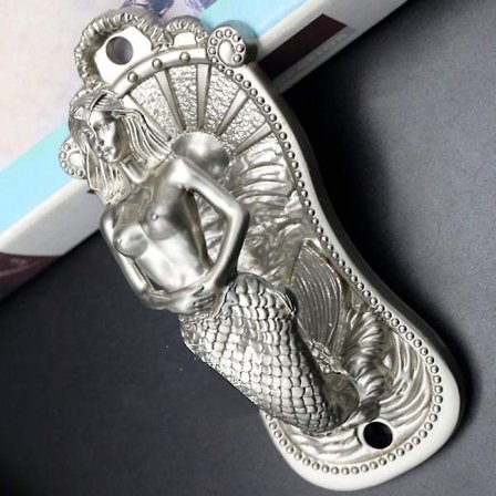 Vintage Havfrue Dekorativ Krog Vægmontering Gardin Frakke Hat Krog Vægkunst Dekoration