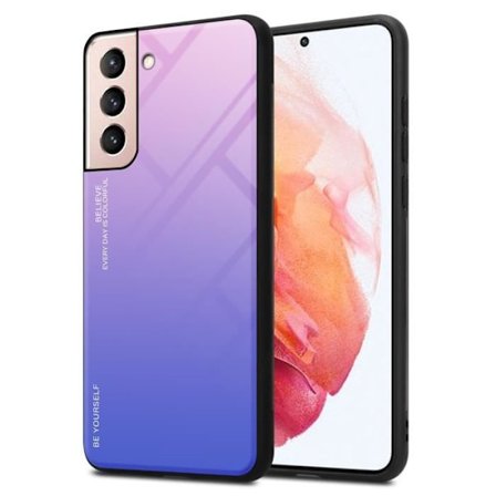 Fodral till Samsung Galaxy S21 5G Skal i ROSA - BLÅT Fodral Skydd tvåfärgat TPU