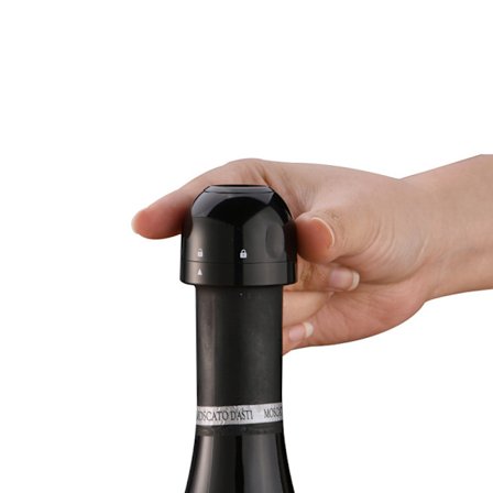Champagne/Vinkork - Vakuumförseglad - Svart Stopp