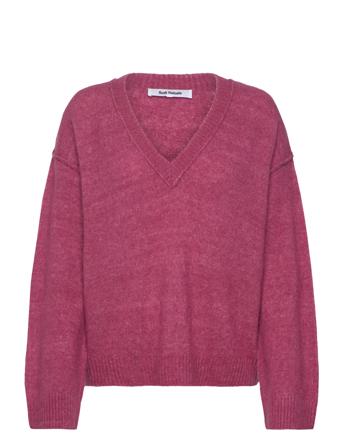 Srallison V-Neck Knit Pink Soft Rebels