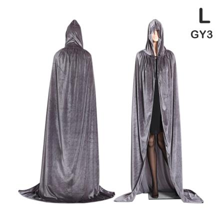 Medeltida Vampyr Hooded Kappa Häxkappor Halloween Kostym