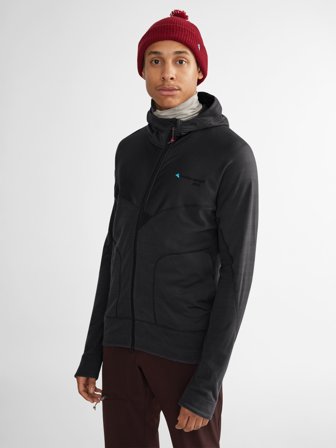 Klättermusen Sigyn Hooded Zip Herr - Raven - Men's - M