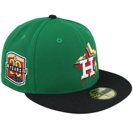 New Era - MLB Grön fitted Keps - Houston Astros Vigilance 59FIFTY Green/Black Fitted @ Hatstore