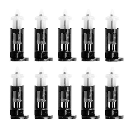 10 stk. monteringsclips i plastik til 4-vejs CPU-kølere 1155 775 CPU-køleplade monteringsstift skruekølerblæser