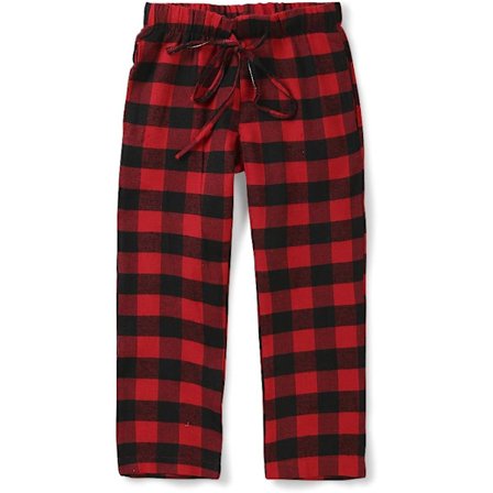 Pojkars bomullsvävda pyjamasbyxor, rutig mjuk sovkläder