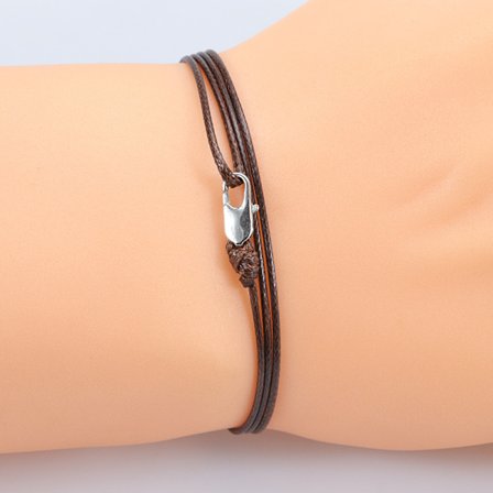 5-pack (bildfärger) - Tunna armband för män och kvinnor med handgjord hummerlås - Minimalistiska tygarmband