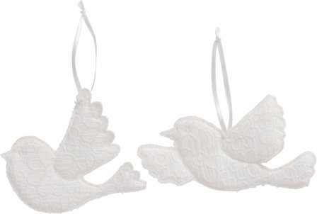 Ib Laursen Ornament Turtelduer 2stk