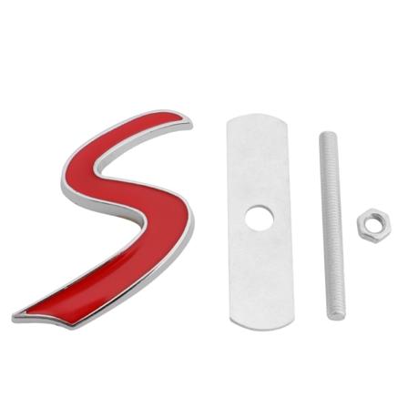3D Metal S -etus leik n tunnuksen tarra Minille Cooper R50 R52 R53 R56 R