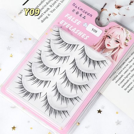 5 par/eske Fluffy falske øyevipper Falske vipper Y09 Y09