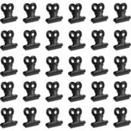 Metallklämmor för papper Små Bulldogpappersklämmor Multifunktionell klämma för papper, sedlar, etikett, väska, butik, kontor och kök