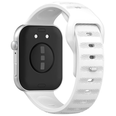 Huawei Watch Fit 3 Silikonklokkerem med prikkdesign Justerbar klokkerem - Hvit