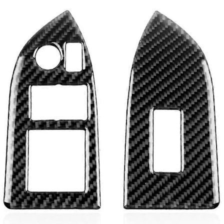 for Subaru BRZ Toyota 86 2013-2017 Ekte Karbonfiber Bilvindusheis Knapp Dekorativ Beskyttelsestrekk St