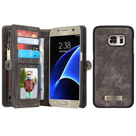 Caseme För Galaxy S7 - Plånboksfodral Med Magnetskal