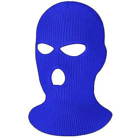 3-hole Knitted Full Face Cover Ski Neck Gaiter, Winter Balaclava