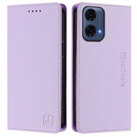 Kompatibel med Motorola Moto G24 Power Læder Etui Telefon Cover med Wallet Stand