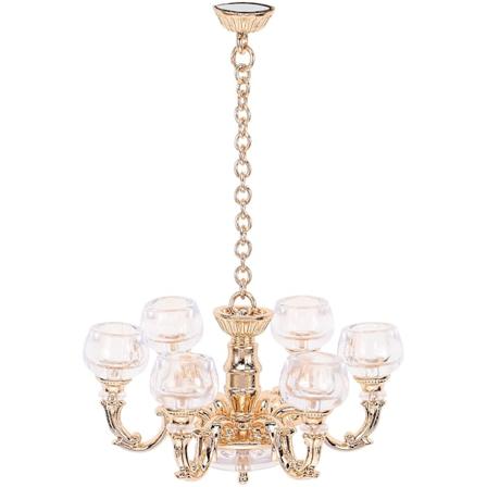 Miniatyr Taklampe Simuleringslampe 1/12 Skala Miniatyrlampe Mini Hus Krona
