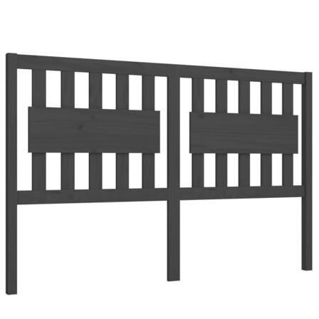 Vidaxl Sänggavel Grå 165,5x4x100 Cm Massiv Furu Grå