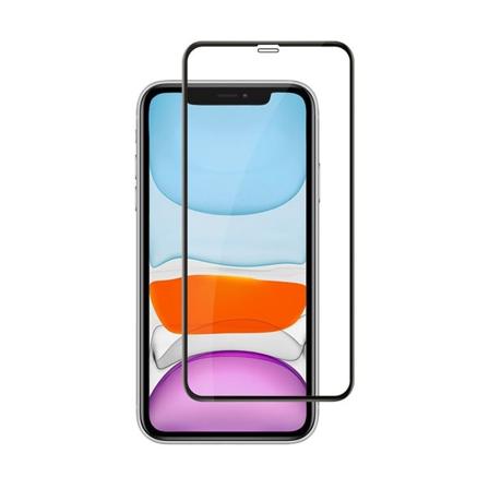 Härdat Skärmskydd med svart ram till iPhone XR / 11