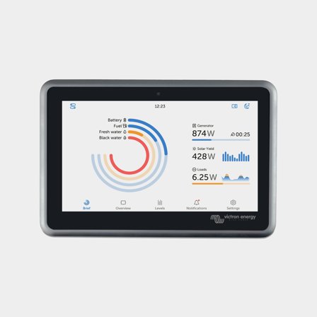 Dotykový displej pro lodní elektroinstalaci Victron Ekrano GX, 7′′