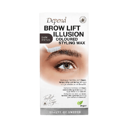 Depend Brow Lift Illusion Coloured Styling Wax Ögonbryn Unisex Brun 1ST