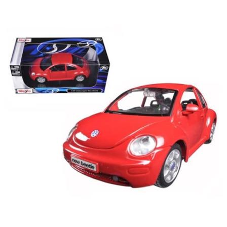 Maisto Diecast Legetøjsbil - Volkswagen Model New Beetle Red til børn og samlere Röd