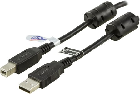 Deltaco USB-kabel - USB til USB-type B - 3 m