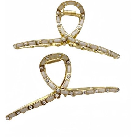 Hårklemmer Perlehårnål Metall Elektroplettering Dame Hårklemme Baksiden Hodet Haiklemme Hodeplagg