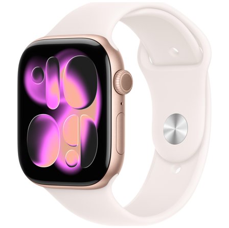 Apple Watch 11 46mm GPS Alu M/L Sportarmband roségold/blassrosa