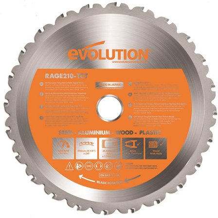 Evolution EVR210S Sågklinga 210x25,4mm, 24T, Såga