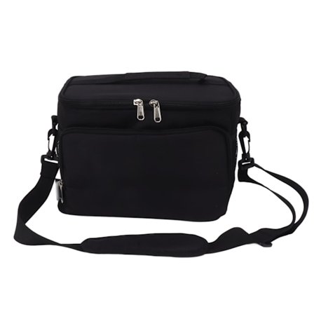 Isoleret Madpakke Vandtæt Stor Kapacitet Bærbar Køle Madpakke Taske til Udendørs Camping Rejse Sort