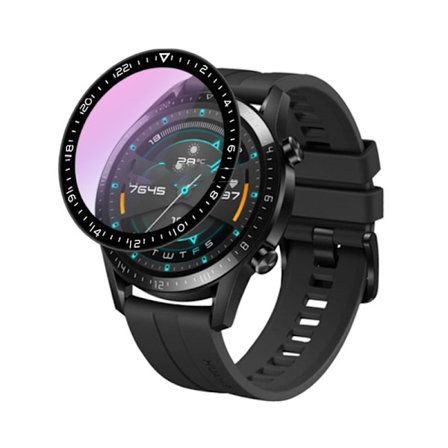 3D-böjt skärmskydd för Huawei Watch GT2 46mm - Svart