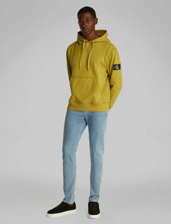 Calvin Klein Jeans Badge Hoodie - Yellow - L
