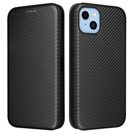 Premium Plånboksfodral Iphone 14 Plus Med Ring Holder Strap - Sv Svart
