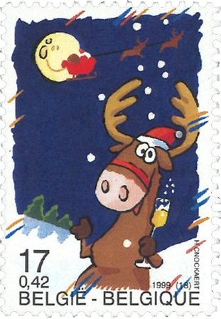 Belgien - Jul og nytår 1999 - Postfrisk frimærke