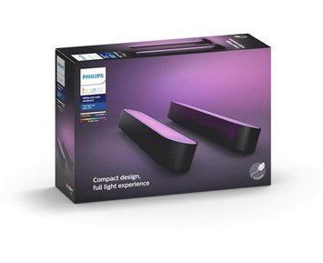 Philips-Hue Play 2-pack Black-Philips Hue Play startkit med 2 stk lysskinner-Smart home-Ukategoriserte produkter