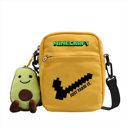Minecraft Student Axelväska Casual Tecknad Gul ~ 2