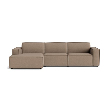 Lyon chaiselong sofa, venstrevendt - Loop Mørk Beige - 304x160x80 - Sofa, chaiselong